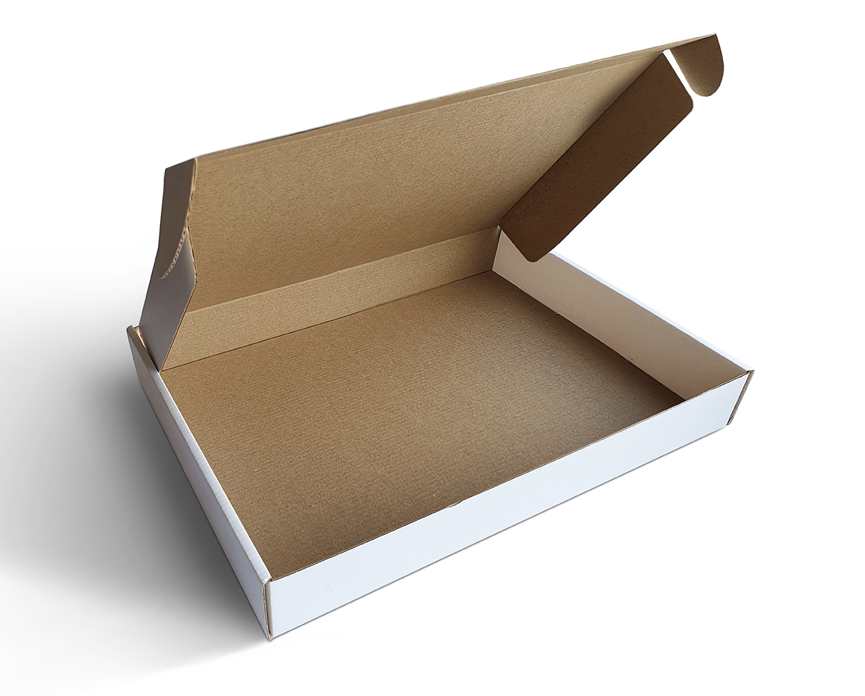 Pudełka fasonowe bez nadruku białe