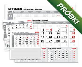Próbki kalendariów do kalendarzy 2024
